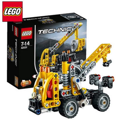 乐高拼装积木lego科技系列机械组车载式吊车42031男孩3岁儿童玩具