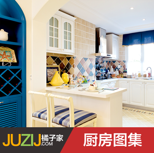厨房装修效果图现代简约新中式欧式橱柜卫浴家装设计小户型别墅