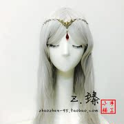taobao agent 【Z.臻】银白/银灰长卷假发cosplay假毛 宫廷贵族暗黑公主额饰