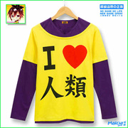 taobao agent 漫趣动漫周边纯棉T恤游戏人生no game no life我爱人类 空同款COS