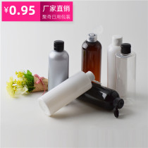 300ML ml transparent flip bottle shampoo shower gel flip bottle PET cosmetic packaging plastic bottle