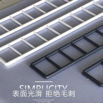 Double-sided baffle card strip?Display plastic double-line tag price tag Long file edge supermarket shelf baffle