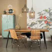 Simple conical iron metal dining table legs bar Office table feet industrial style table feet shelf solid wood table legs