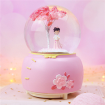 Dream Hanfu Crystal Ball Music Box Rotating Music Box Night Lights for Girls Children Birthday New Year Gifts Women