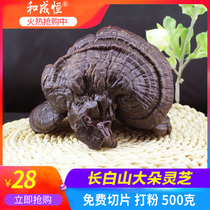 Zi Ganoderma lucidum Northeast Changbai Mountain specialties Sperm Linzhi Chinese herbal medicine 500g soup soaking wine material sliced powder