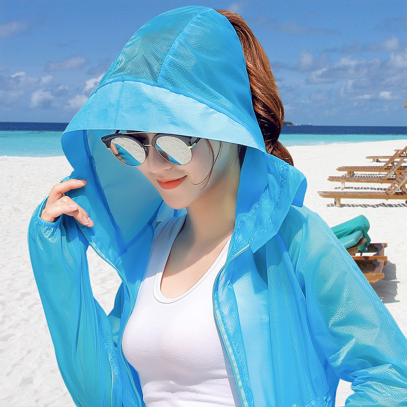 2018夏季新款防曬衣女裝中長款薄外套開衫韓版潮長袖防曬服防曬衫