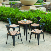 Balcony Outdoor Table And Chairs Combination Outdoor Iron Art Small Tea Table Minima Casual Patio Terrace Sun Protection Waterproof Table And Chairs