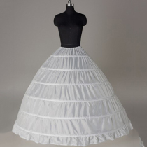 Wedding dress skirt six steel skirt brace wedding dress dress dress dress dress dress petticoat 6 circle no yarn enlarged dress white black 9306