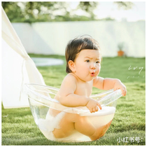 New childrens photography props photo studio supplies 100 days Baby Photo transparent bathtub tub props