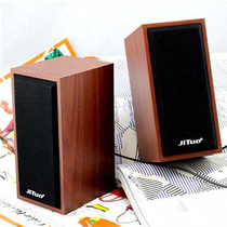 Tech JT2801 micro laptop desktop portable small audio excellent sound effect wooden speaker promotion
