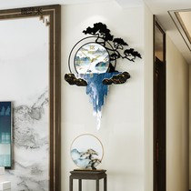 New Chinese Timepiece Home Living Room Creative Atmosphere Fashion Brief China Wind Hung Wall Hung Wall Art Decoration Clock