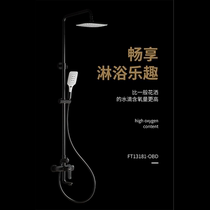Wave Whale Bathroom Matt Black Shower with shelve with sewer Shower Shower
