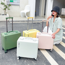 Cross Section Pull Lever Case Aluminum Frame Suitcase Women Small Light Travel Den Case Men Universal Wheels 18 Inch Custom Logo
