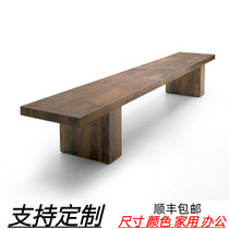 Nordic solid wood bench long bench designer stool bench bench bench bench bench bench bench personality casual stool