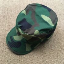 Vintage Stock 87 camouflage hat grid camouflage hat military fan hat thin summer summer