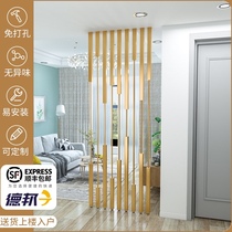Light luxury iron partition living room creative porch decoration Net red metal column Wall simple modern Nordic screen