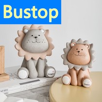 Nordic style personality lion savings piggy bank living room wine cabinet TV cabinet home accessories animal jar ornaments