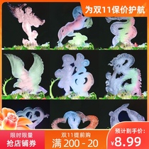 Creative Sabah ice sculpture Mold single-sided dragon boat salt carving silicone boat fish horse Fu ice plate decoration hotel supplies wedding