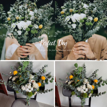 Hipster Korean wedding photography props travel photography literary location photo theme mix and match simulation bridal bouquet