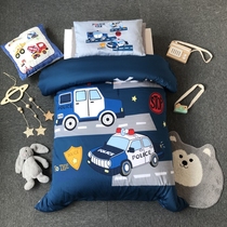 Boys Kindergarten Quilt Three-piece Set Cotton Childrens Bedding Baby Nap Pure Cotton Bedding Containing Core Six-piece Set