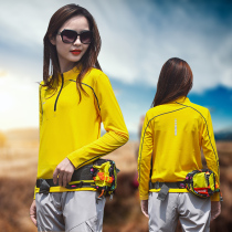 Autumn and winter long-sleeved top collar mountaineering T-shirt ladies thin breathable running sportswear 2021 New