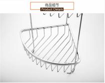 Wrigley bathroom wall-mounted perforated double-layer Hook bathroom rack stainless steel tripod AGJ20C