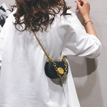 Small Crowdchain Small Bag 2021 New Tide Fashion Advanced Senses Mini Skew Satchel Womens Air Texture Zero Wallet