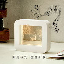 ins light music box night light led girl practical birthday Christmas gift for girlfriend friend friend best friend Music Box