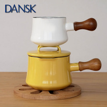 (Micro-flaw clearance does not return or change) DANSK small milk pot enamel enamel Butter Pot supplementary food pot heating pot