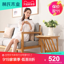 BHQ small wooden corner table