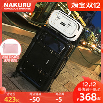 NAKURU Net red trolley case female 20 inch universal wheel boarding case 24 aluminum frame suitcase ins luggage male 28