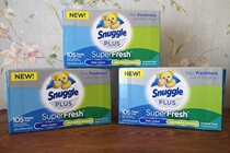 The United States imported Snuggle fragrant paper Clothes supple paper to electrostatic dryer with 105 sheets in stock