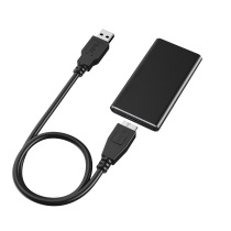 mSATA to USB3.0 mobile hard disk box SSD portable thin and light high performance solid state hard disk box metal shell