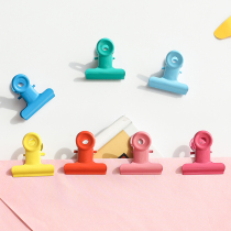 Students with multi-function color long tail dovetail clip hipster fixed creative trumpet document finishing clip stationery