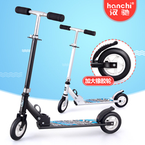 3-6-12-year-old childrens scooter large two-wheeled folding scooter three-wheeled children beginner scooter