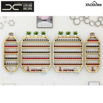 Custom wall display stand Wall-mounted nail polish shelf Nail glue wall display stand beauty nail iron storage