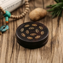 Creative red sandalwood hollow auspicious cloud disc incense burner ornaments Incense tower incense sandalwood plate incense burner Aroma furnace Buddha