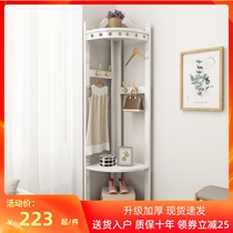 Coat rack Solid Wood Floor Bedroom Hangers Simple Modern Hangers Corner Bedroom Holder Corner Hanging Hangers