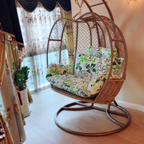 Rattan chair hanging basket bedroom swing off chair double rattan birds nest hanging blue Net red hanging orchid chair lazy home hanging chair