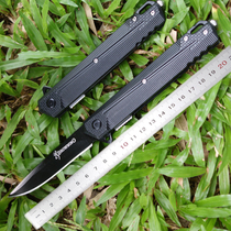  Outdoor folding knife Self-defense knife Field high hardness mini sharp survival multi-function fruit knife Portable knife