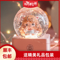 New Year's Crystal Ball Ornaments Children's Music Box Gift Princess Little Girl Birthday Gift Music Box Dream Snow