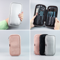 Portable travel makeup brush containing bag large capacity minimalist professional going out dust-proof eyebrow pen bag brushed with bag makeup bag