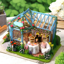 Music box Music Box Wooden Sky City retro nostalgic handmade diy creative best friend birthday gift girl