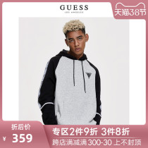 Guess men's contrast inverted triangle logo hoodie-x93q08r8bq0