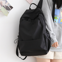 French MKins Mori department Large capacity pure color double shoulder backpack female Han version 100 lap bag male high school female college student