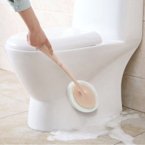 Mengjiaju toilet brush without dead ends household punch-free washing toilet brush Wall Wall drain toilet long handle 1 handle