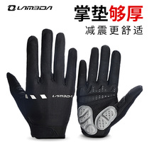 Lampada riding gloves male Spring and Autumn Summer female full finger shock absorption professional road mountain bike bicycle equipment