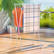 Solno drying rack Floor folding anti-rust double rod X-type drying rack Balcony multi-function drying quilt rack