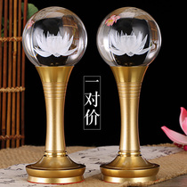 Crystal lotus lamp Buddha lamp home pair of charging led Buddha lamp front lamp plug electric God Lamp Lamp Lamp