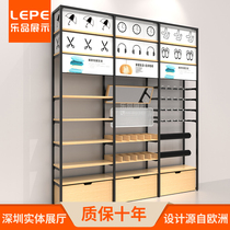 Leopin mother and baby jewelry single double-sided display cabinet boutique department store home textile shop display rack pet shop shelves